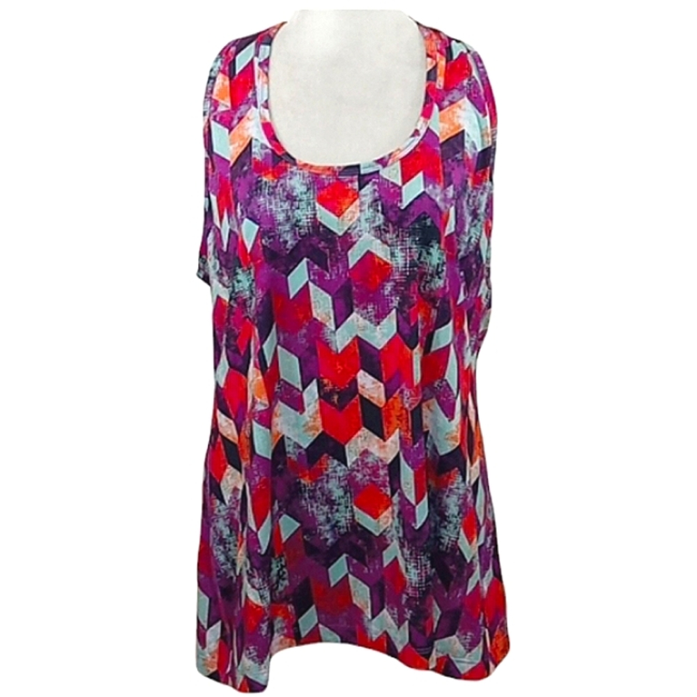 Lukka Geometric Racerback Tank Top Size XL